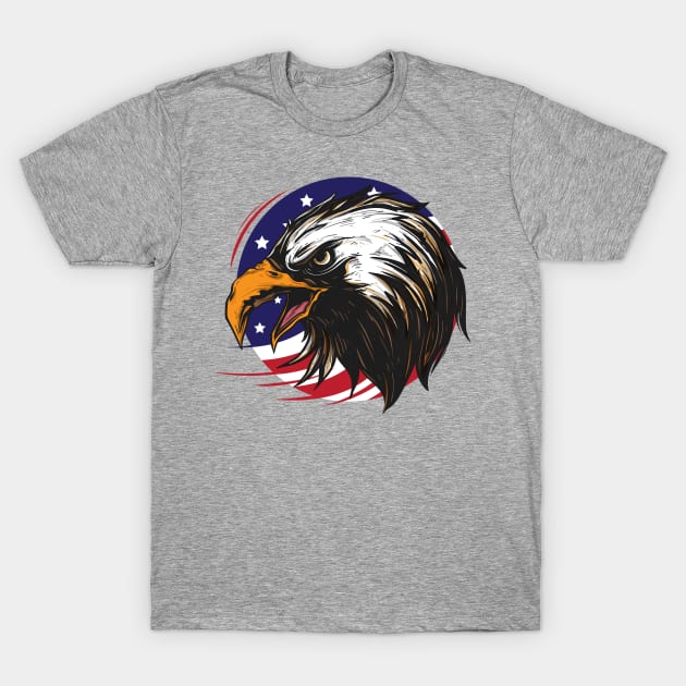 America Eagle T-Shirt by Skidipap